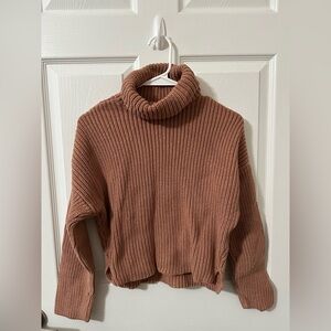 Abercrombie & Fitch Warm Tan Turtleneck Sweater